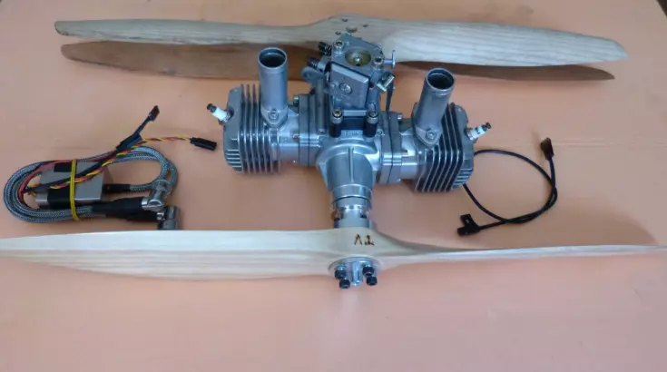 RCGF SE 70 Gerbera Engine 3D model_2