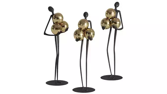 Ball huggin figure ornament from BOMAROLAN