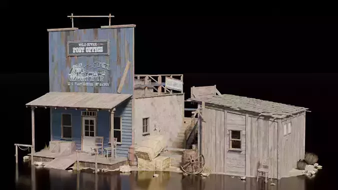 Wild West Building Post Office
