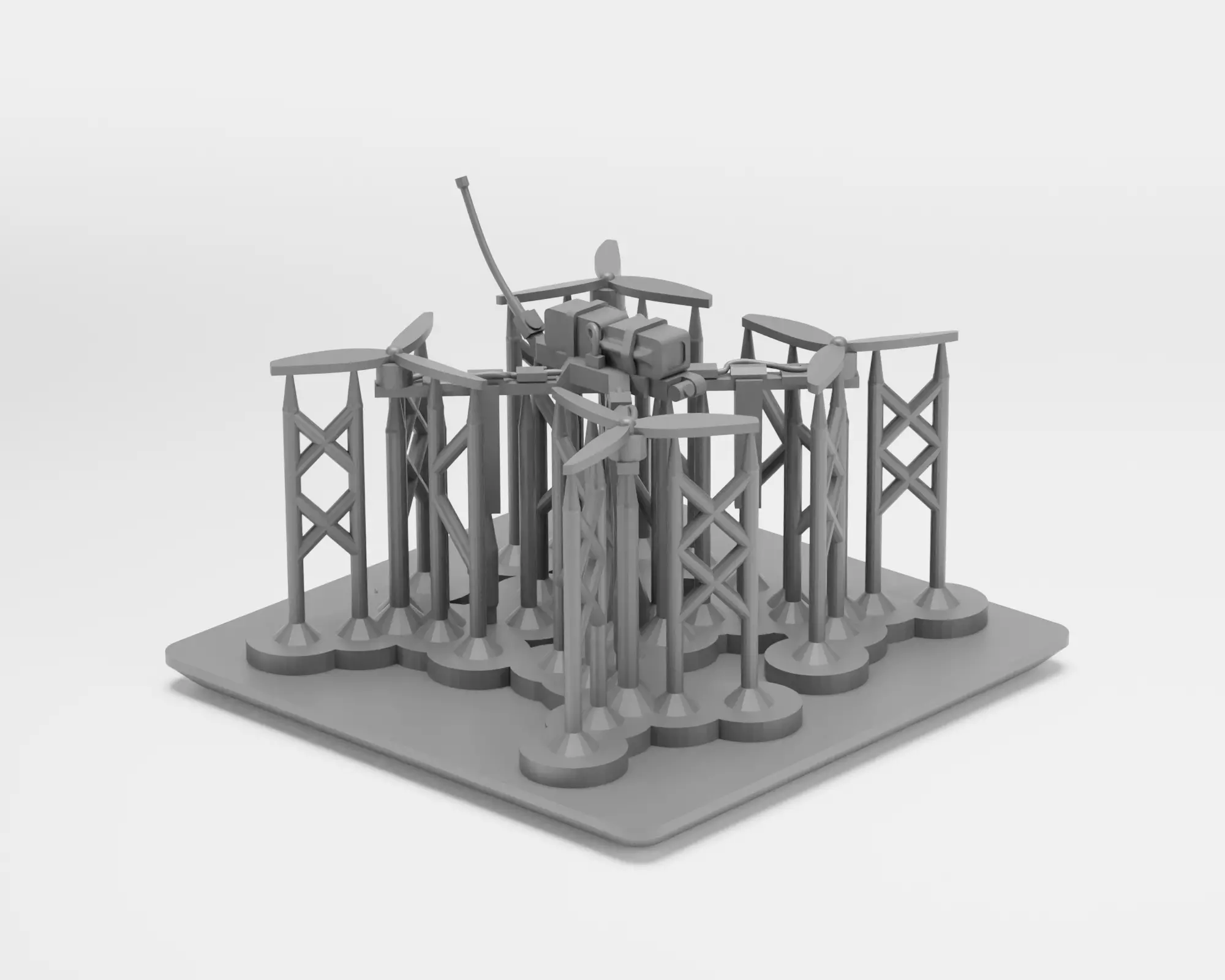 FPV Combat drones - 1-35 scale model kit - Supported 3D print model_6