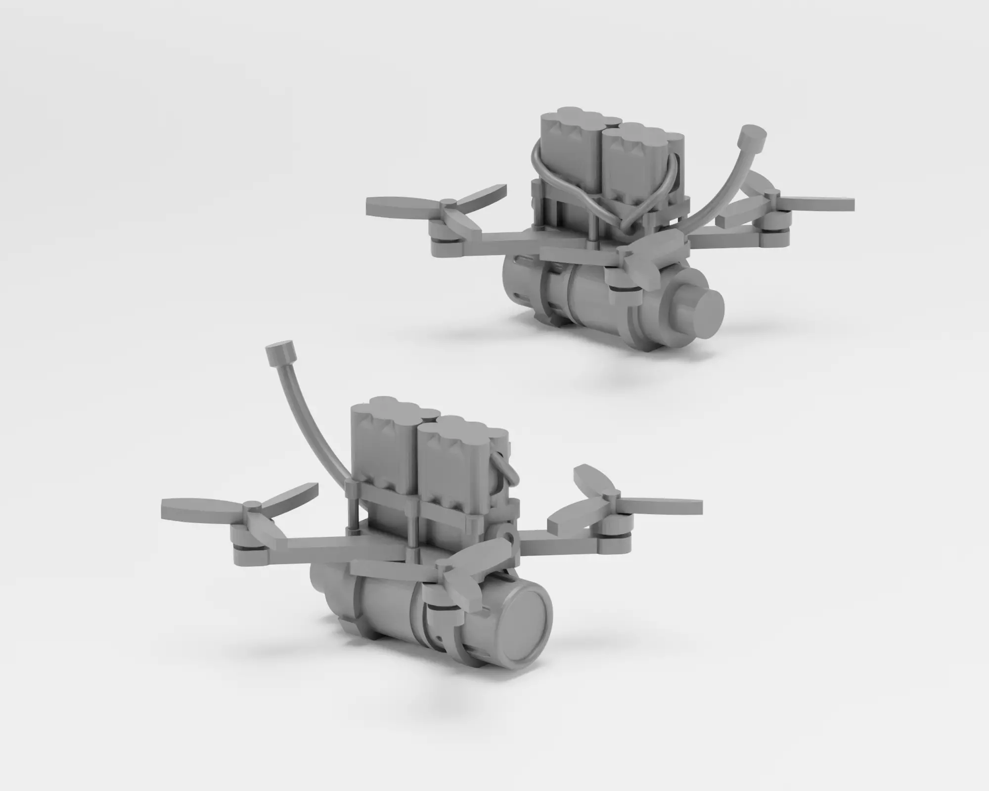 FPV Combat drones - 1-35 scale model kit - Supported 3D print model_4