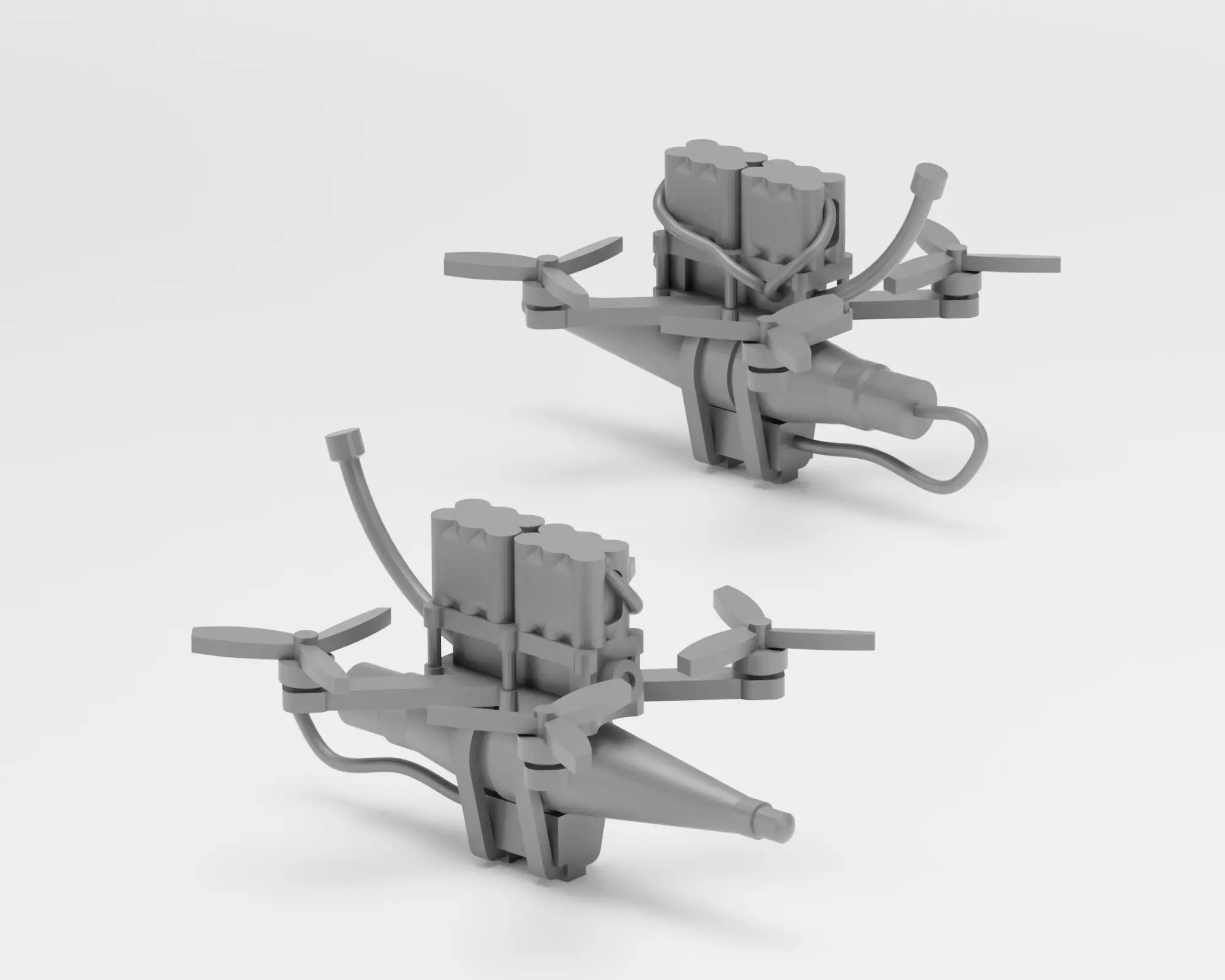 FPV Combat drones - 1-35 scale model kit - Supported 3D print model_5