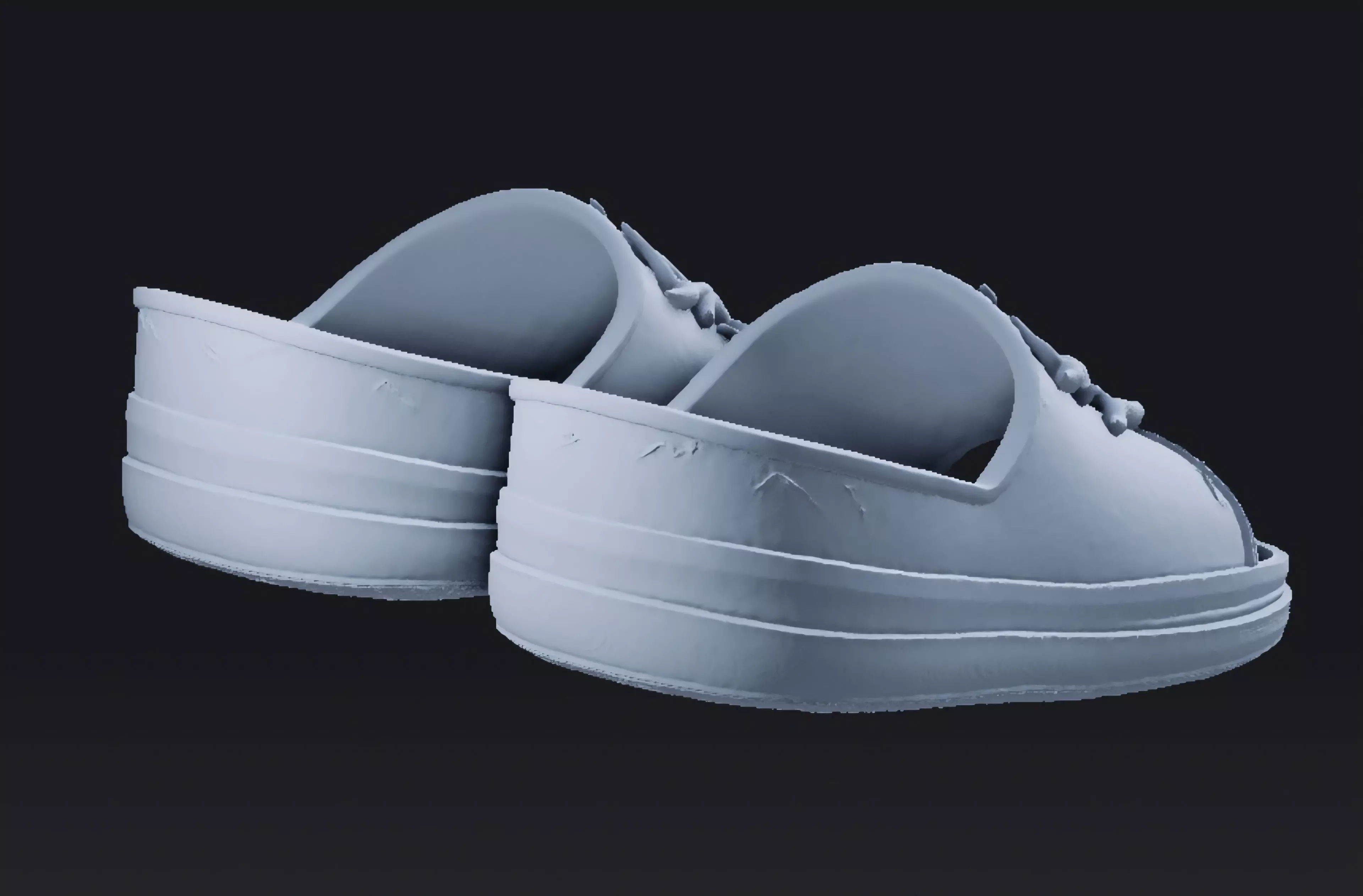 Tree inspired slipper sandals 3D print model_4