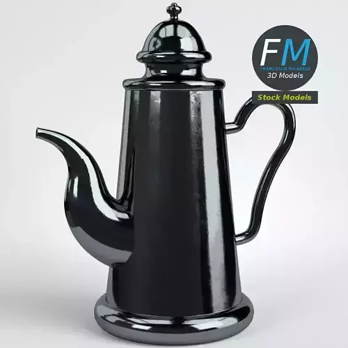Teapot 1 coffee pot 3D model