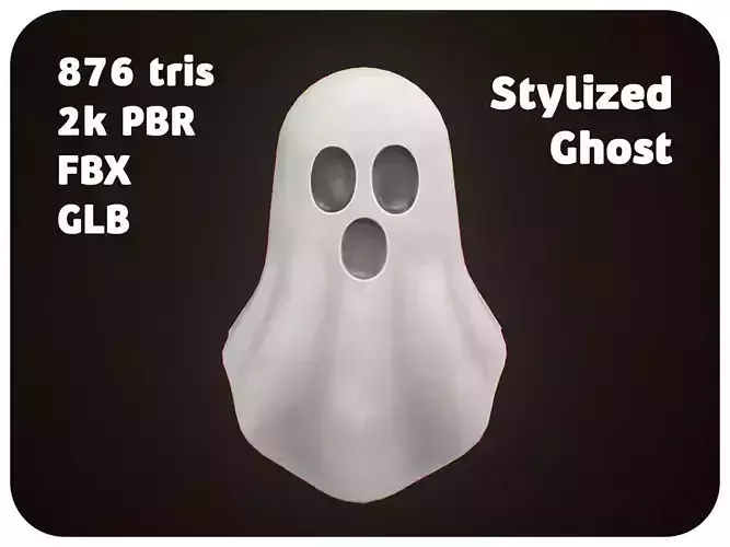 Stylized Ghost - Halloween Spooky Decoration Prop