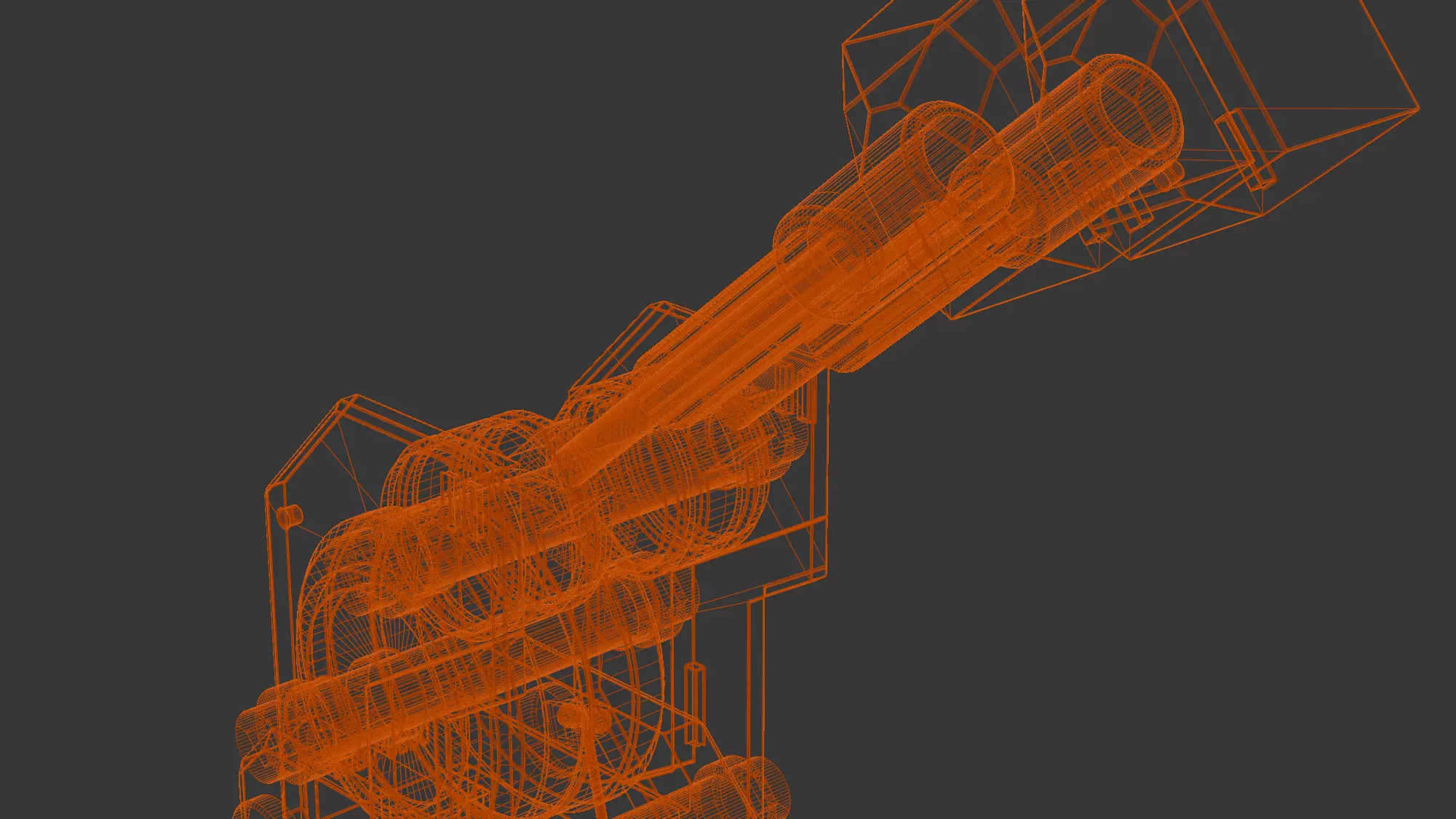 Mech Knee Low-poly 3D model_18