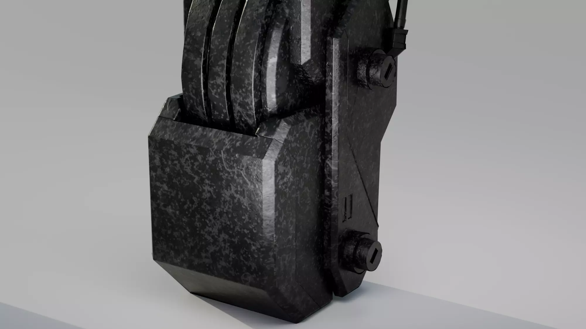 Mech Knee Low-poly 3D model_6
