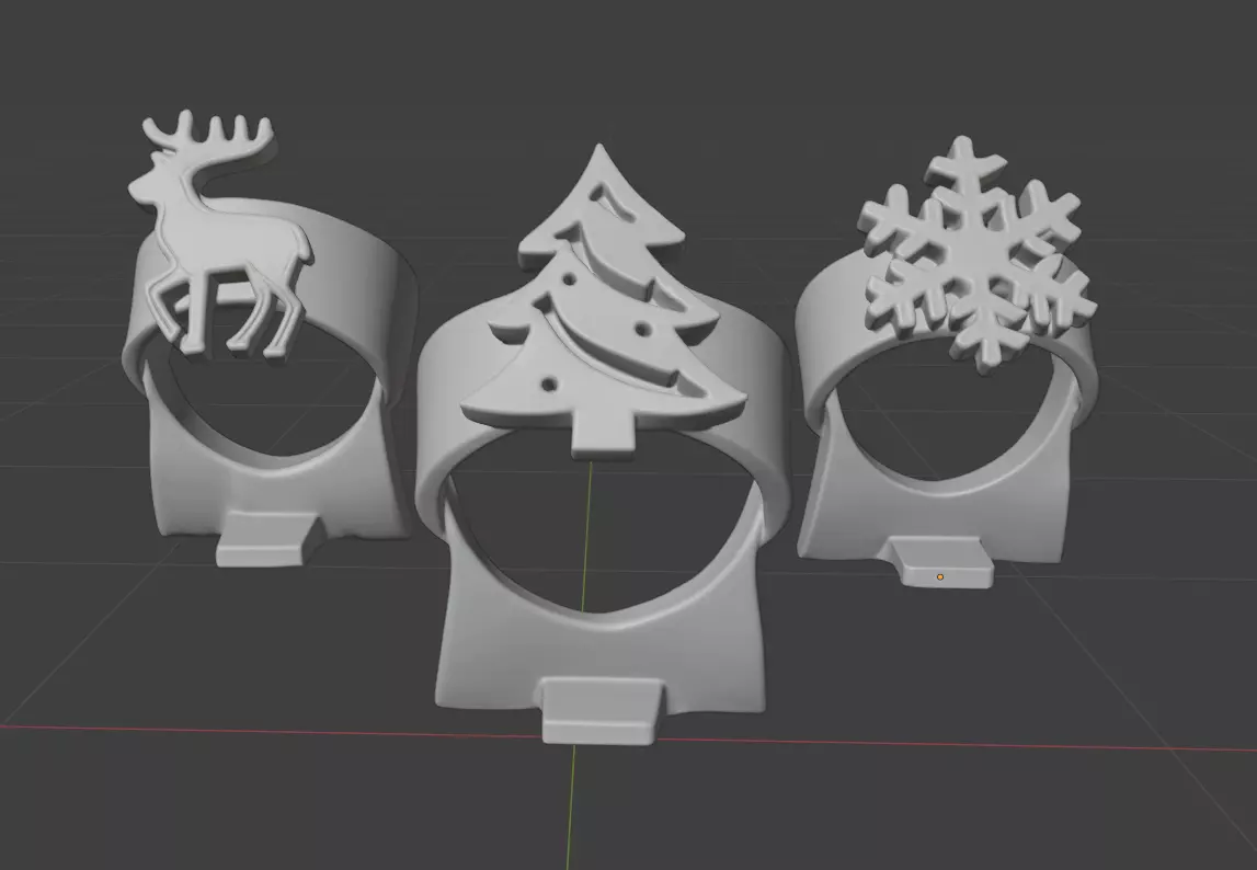 Christmas Napkin Holders 3D print model_2