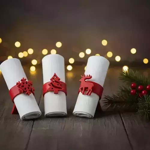 Christmas Napkin Holders 3D print model Christmas Napkin Holders 3D print model
