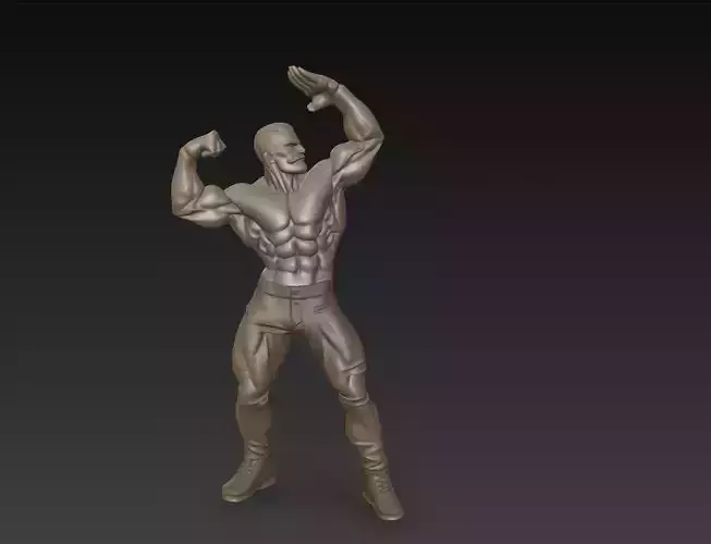 Heroic Male Anatomy Pose - Realistic Muscular Character