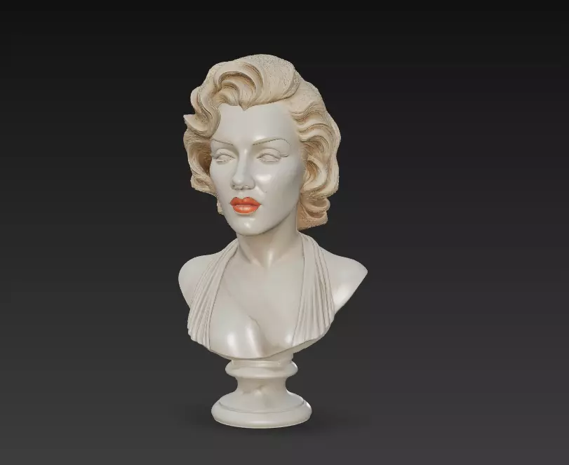 Eternal Muse - Realistic Female Marble Bust Sculpture 3D print model