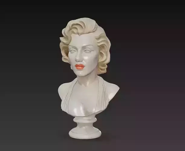 Eternal Muse - Realistic Female Marble Bust Sculpture