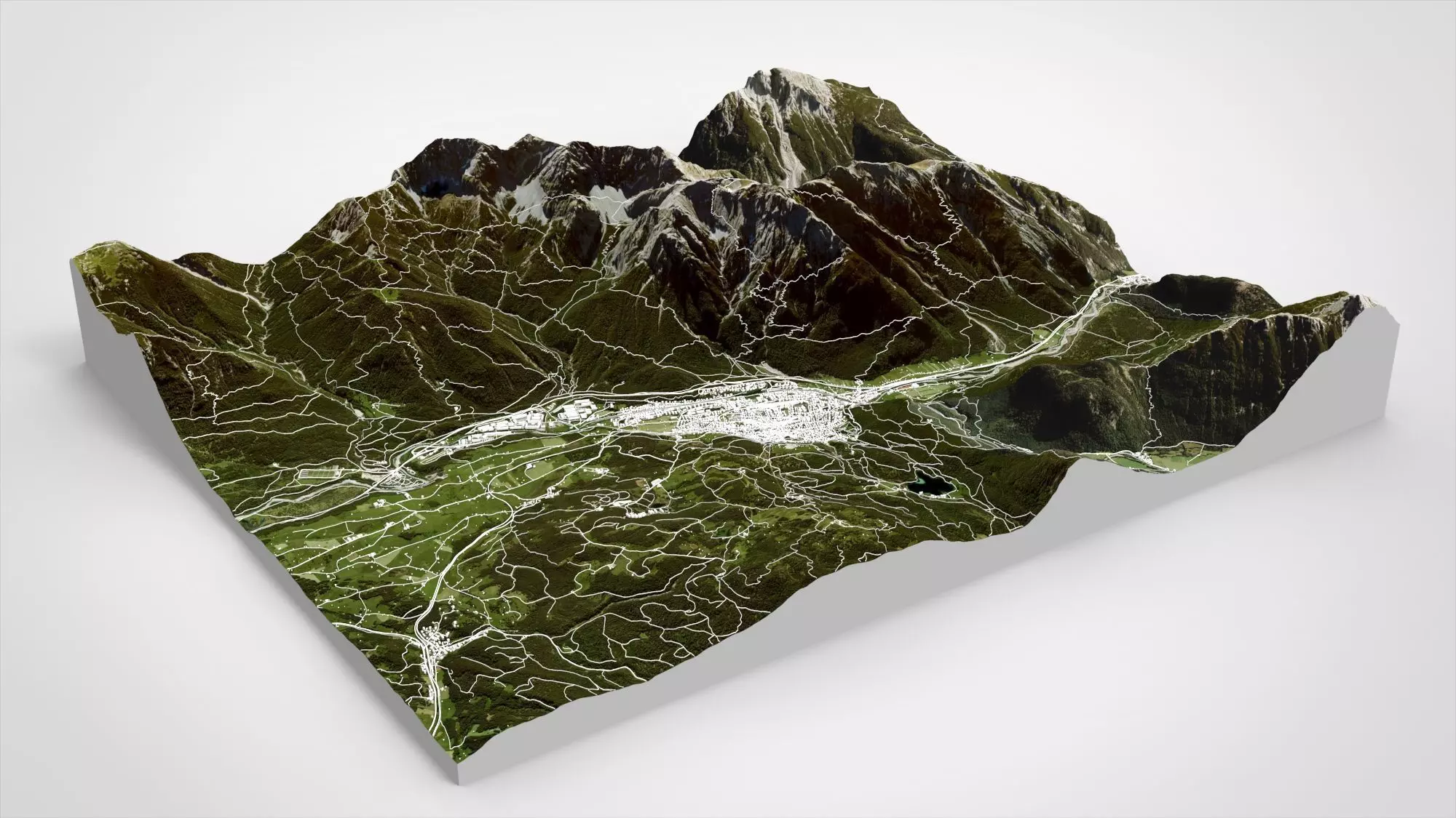 Cityscape Mittenwald Bavaria Germany 3D model_0