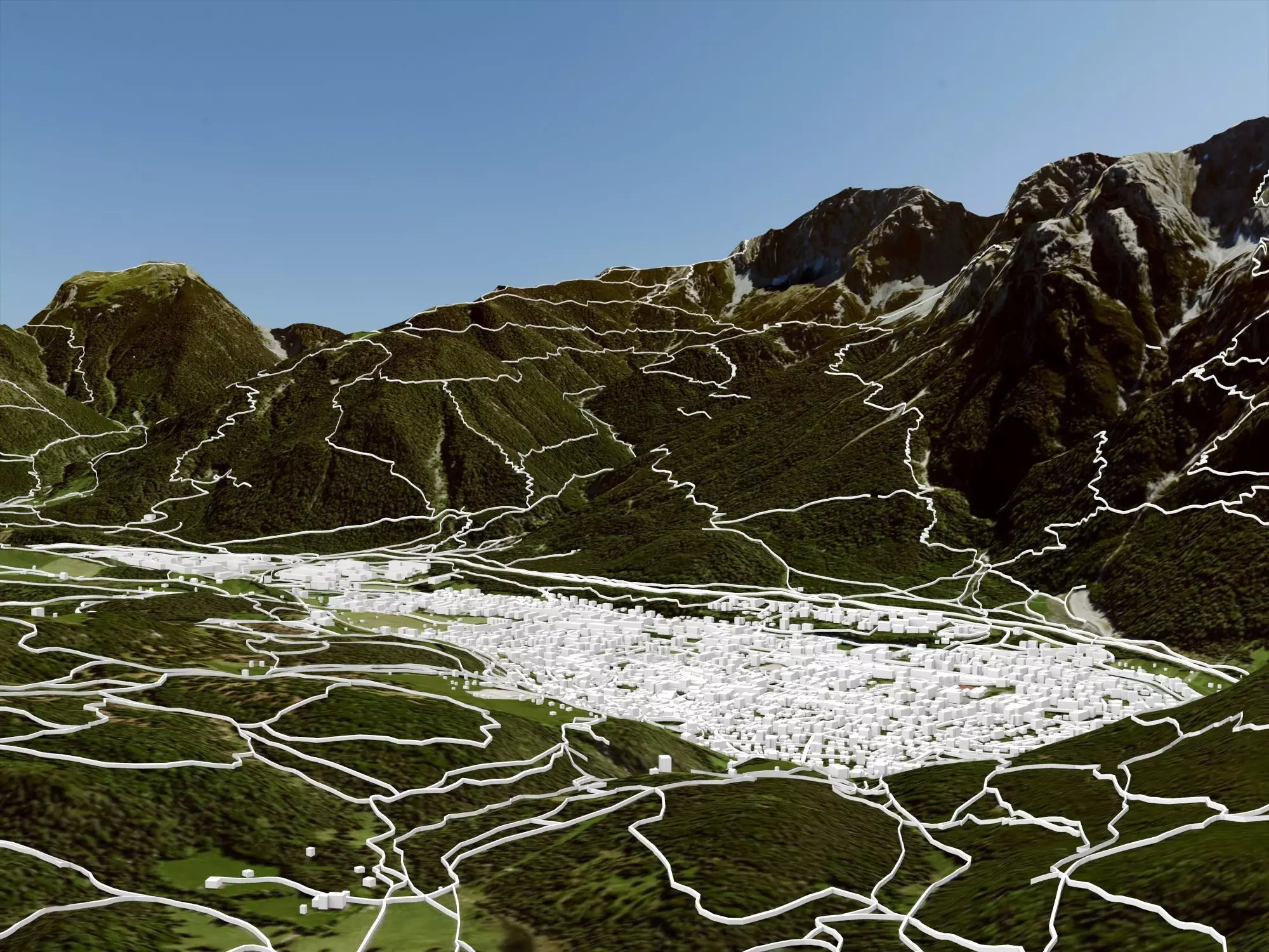 Cityscape Mittenwald Bavaria Germany 3D model_4