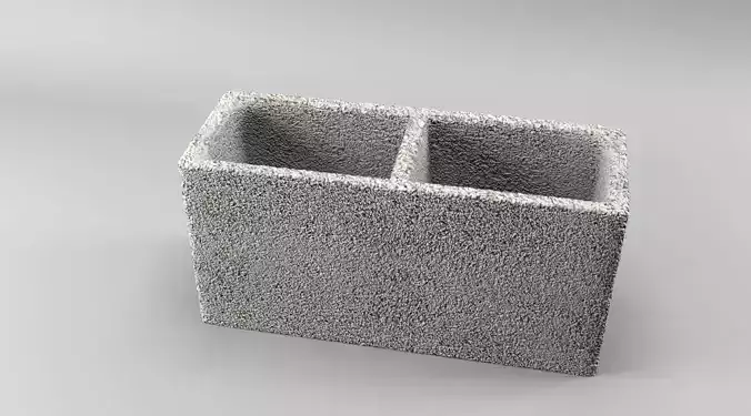 Concrete Block 3D model