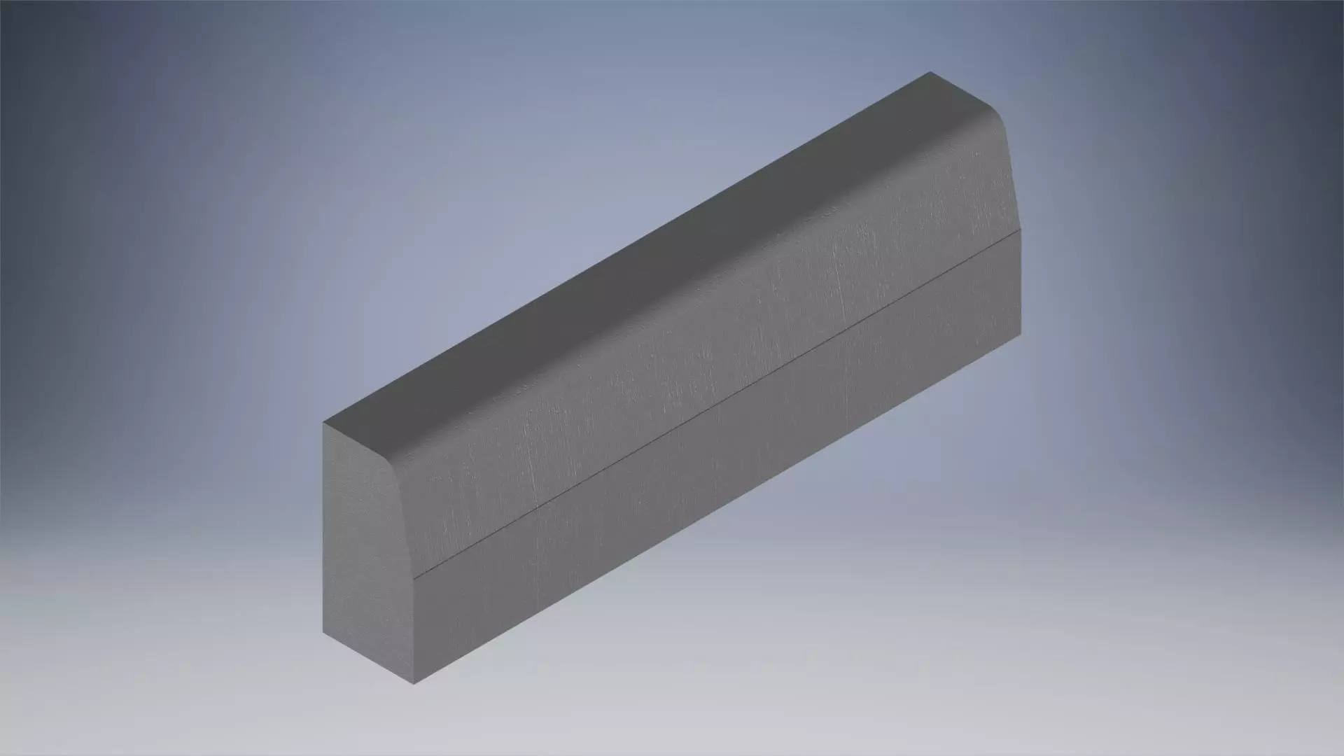 Concrete Curb 3D model_0