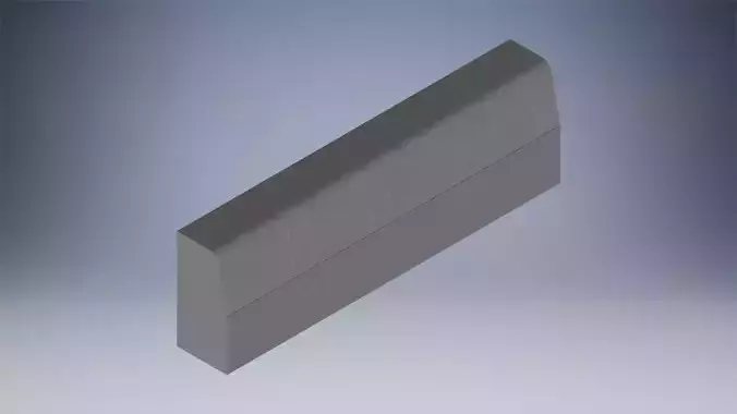 Concrete Curb 3D model