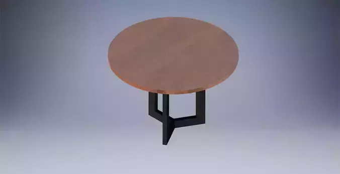 Wood and Metal Table 