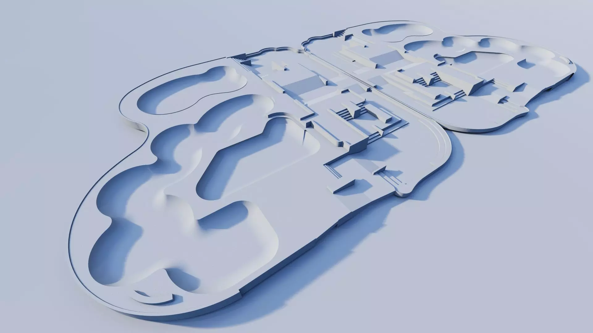 Skatepark-Skate Park PACK 3D model_1