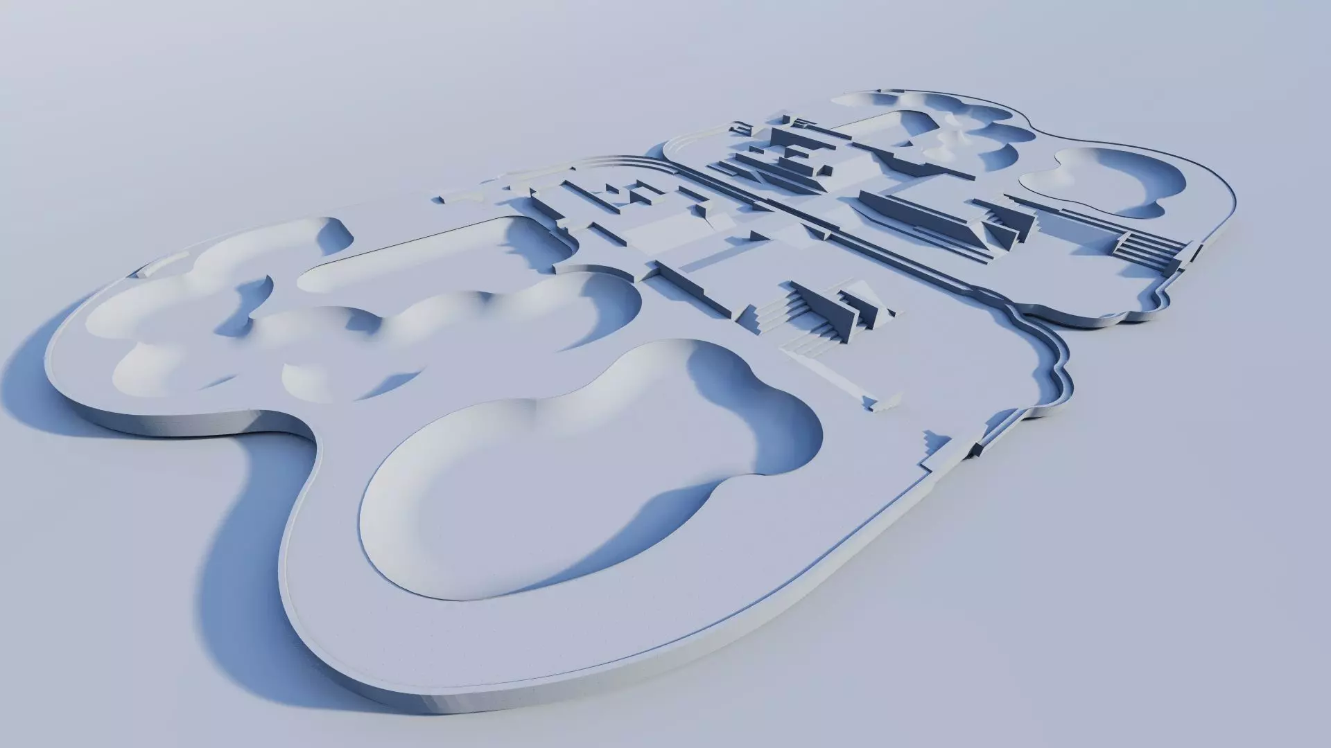 Skatepark-Skate Park PACK 3D model_10