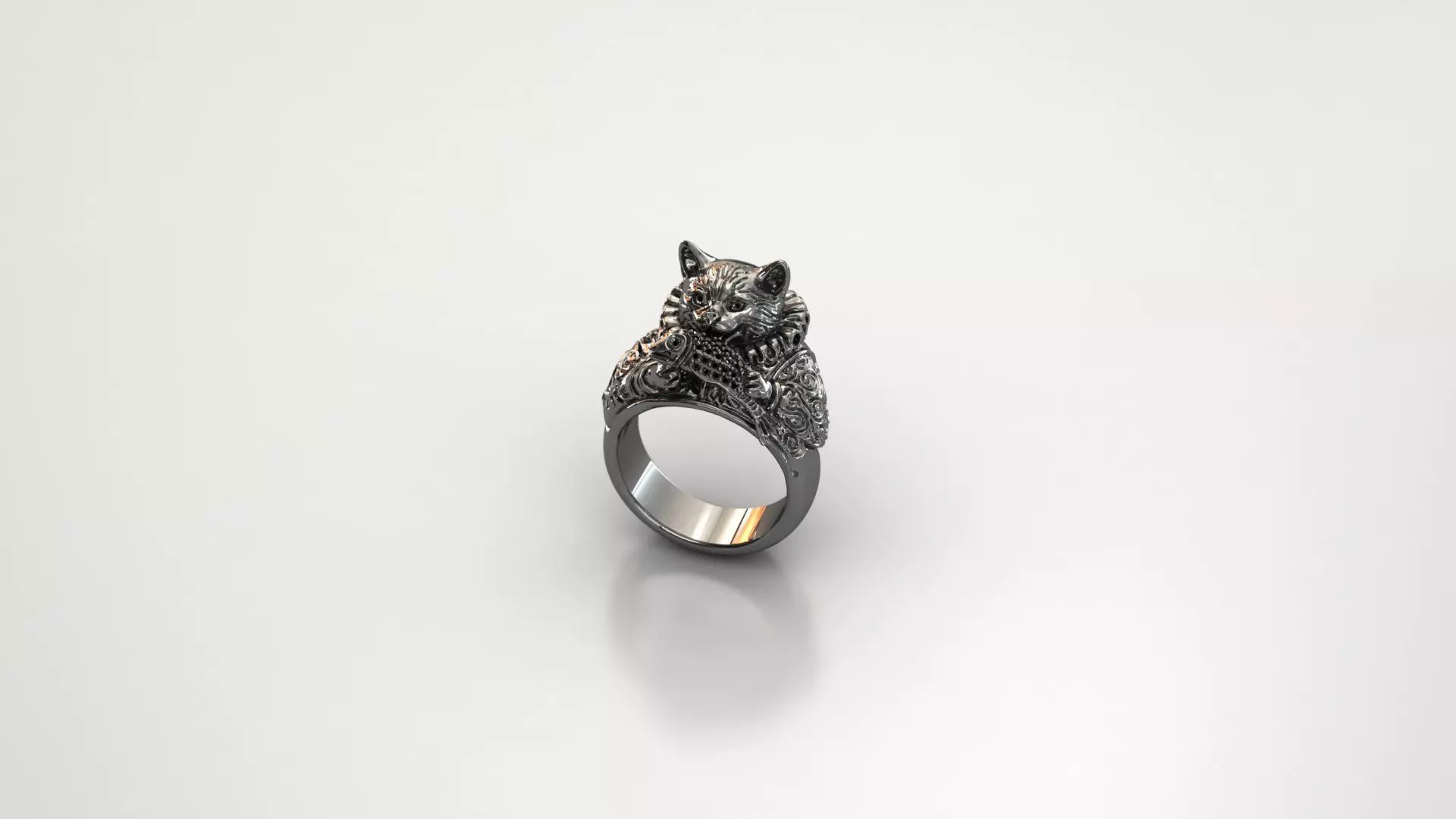 Catch of Charm ring 3D print model_5