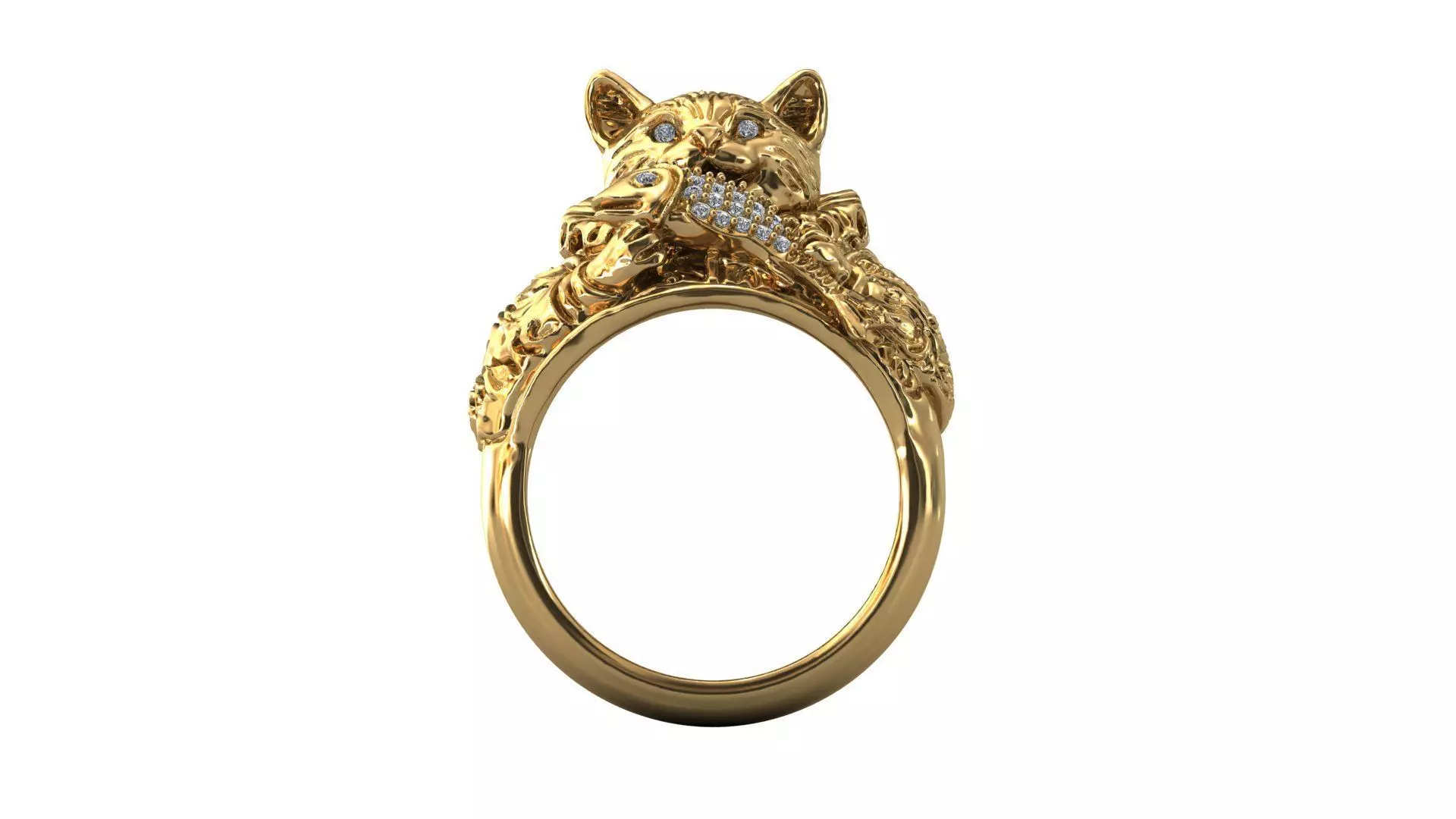 Catch of Charm ring 3D print model_8
