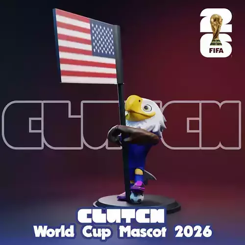 Clutch with Flag - 3D Mascots for the 2026 World Cup