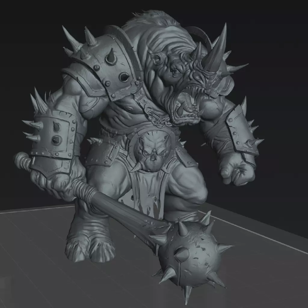 Steel Hoof Demolisher - The Eightpints Stalkarn Horde Free 3D print model