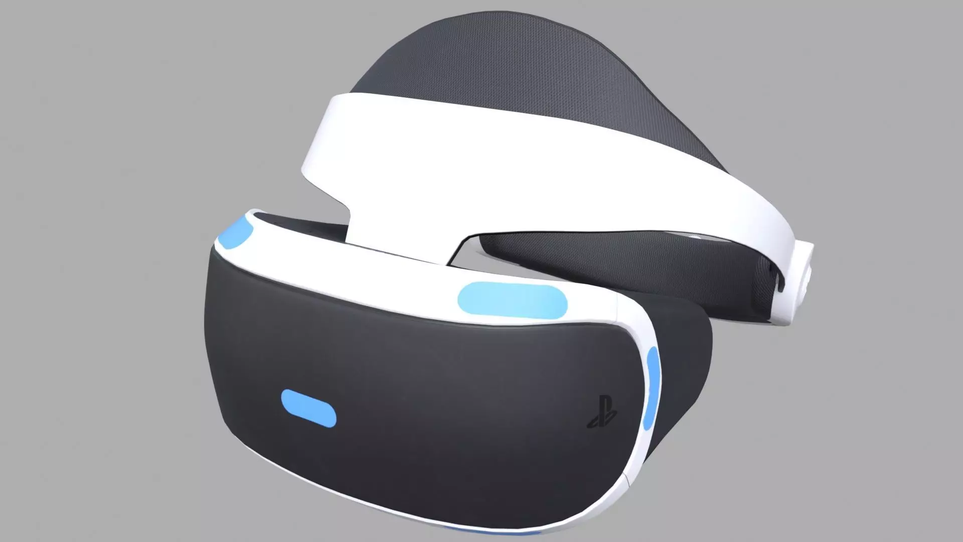 PlayStation VR Low-poly 3D model_2