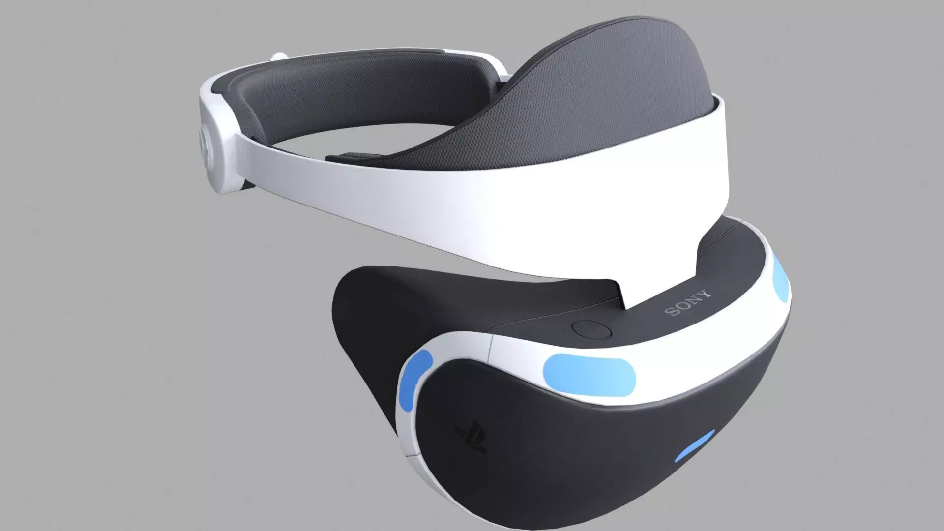 PlayStation VR Low-poly 3D model_10