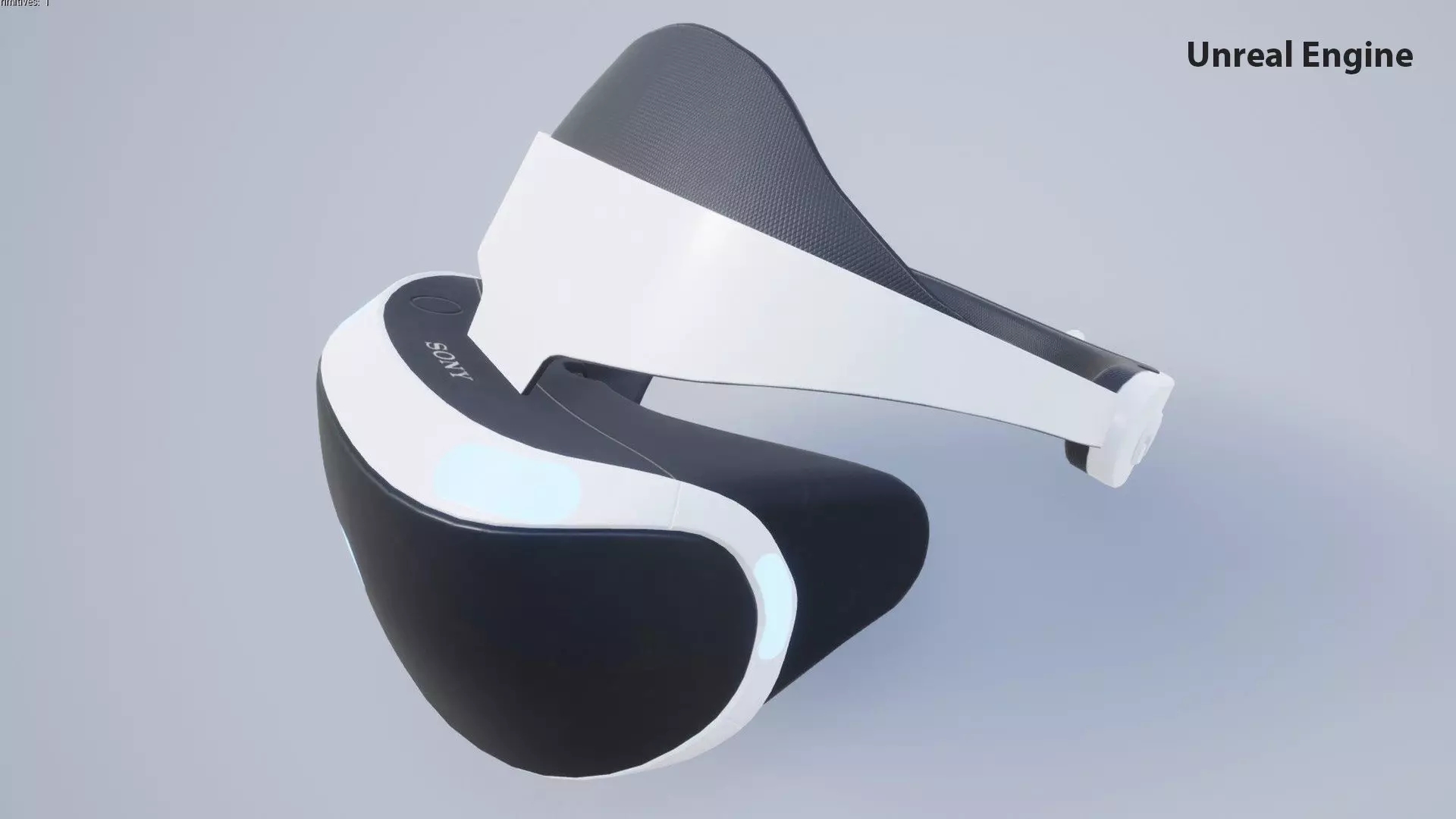PlayStation VR Low-poly 3D model_15