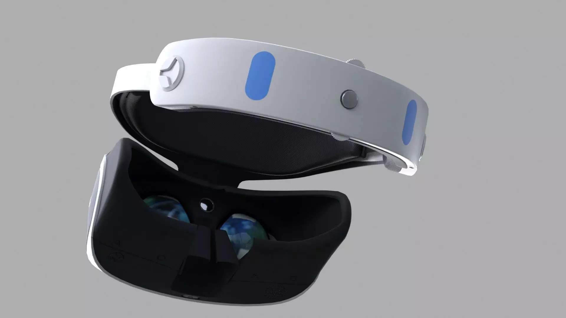 PlayStation VR Low-poly 3D model_5