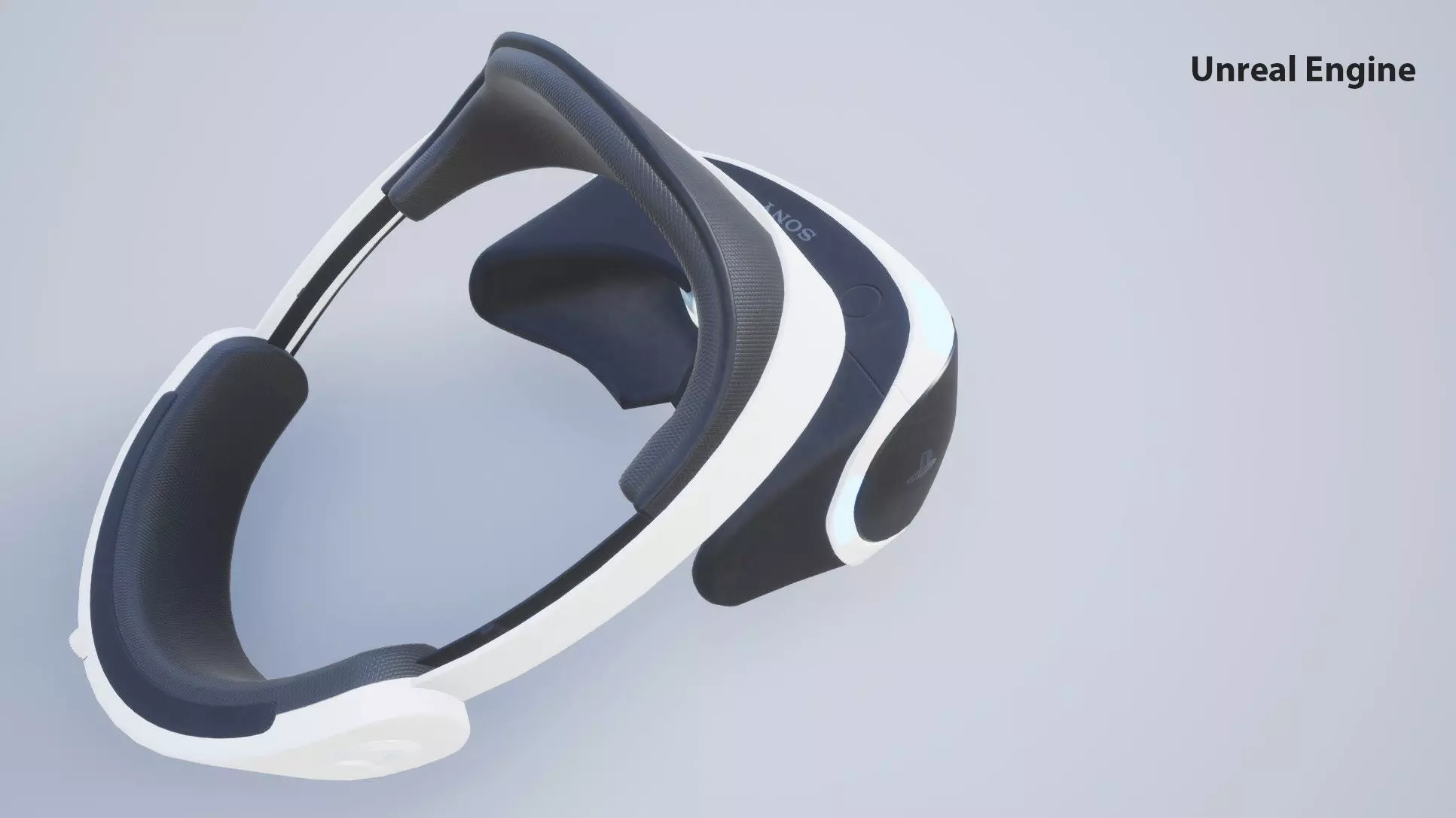 PlayStation VR Low-poly 3D model_17