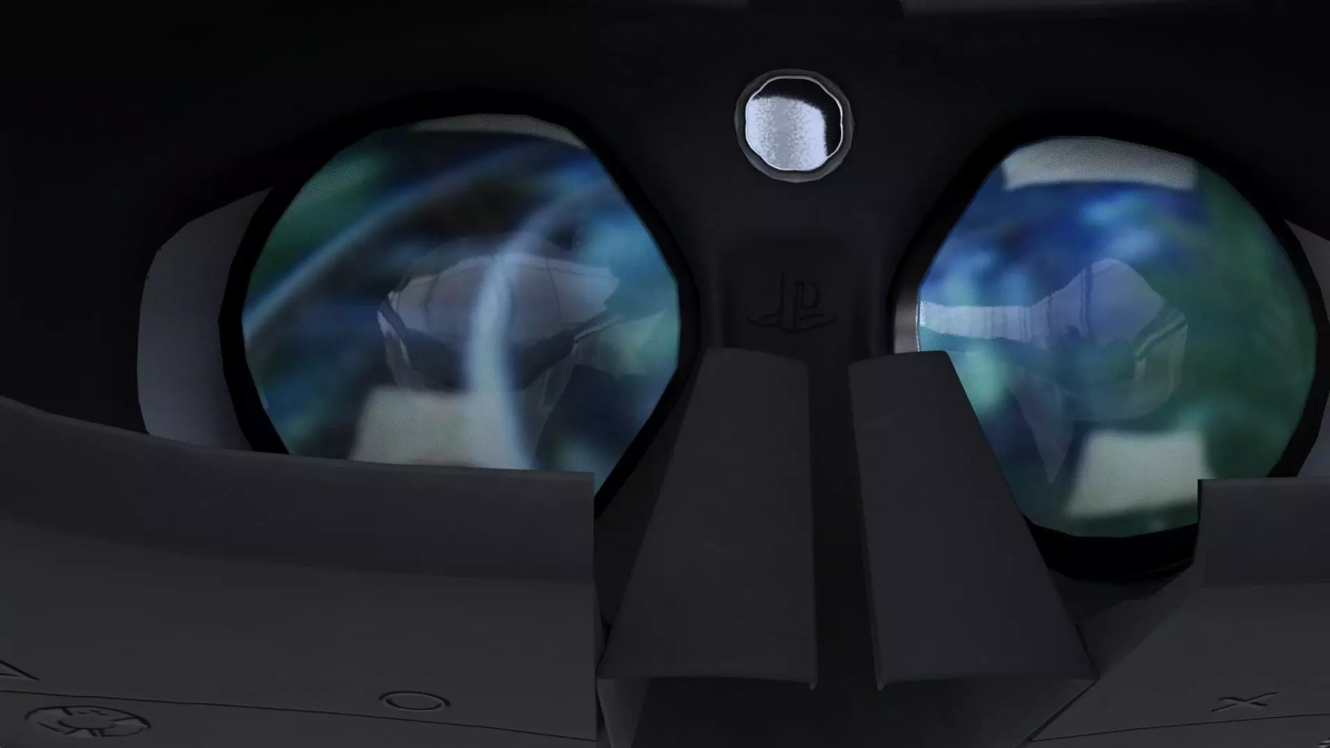 PlayStation VR Low-poly 3D model_8