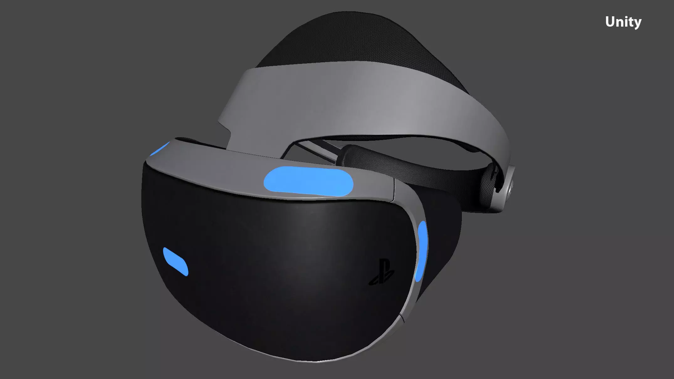 PlayStation VR Low-poly 3D model_13