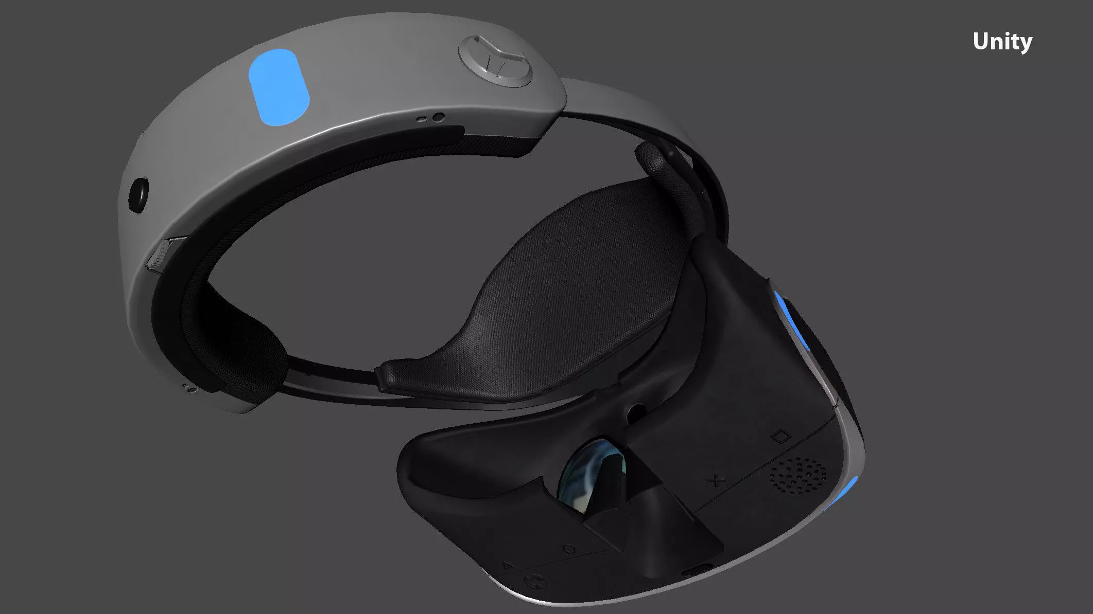 PlayStation VR Low-poly 3D model_14