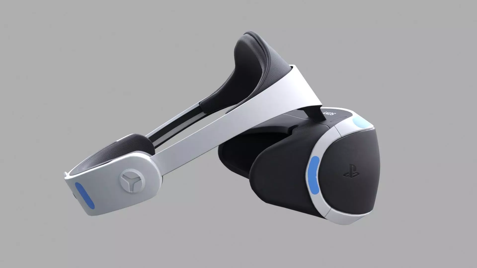 PlayStation VR Low-poly 3D model_4