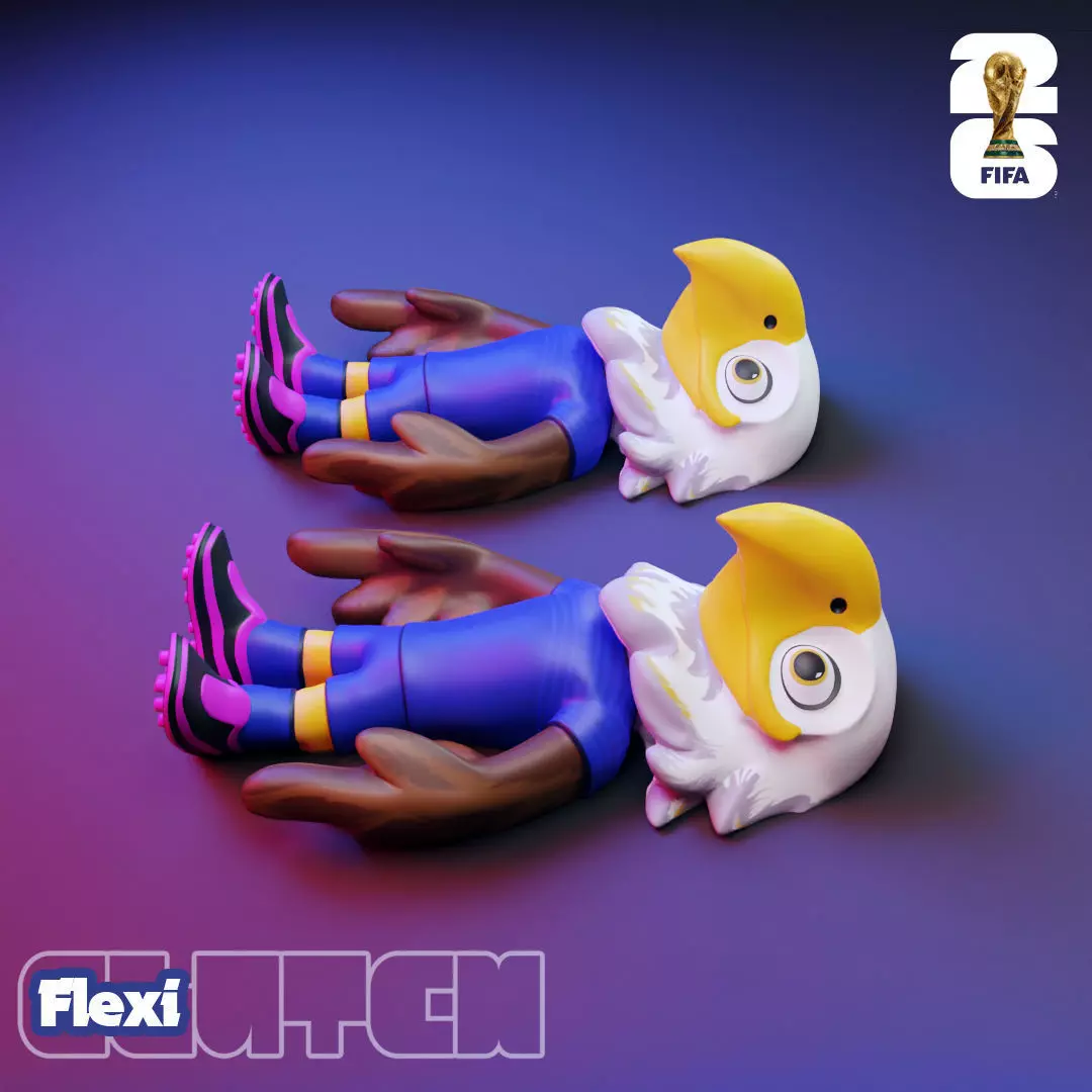 Flexi Clutch - 2026 World Cup Mascots - USA 3D print model_5