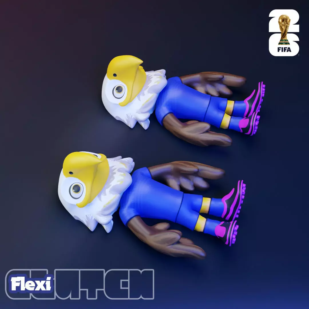 Flexi Clutch - 2026 World Cup Mascots - USA 3D print model_8