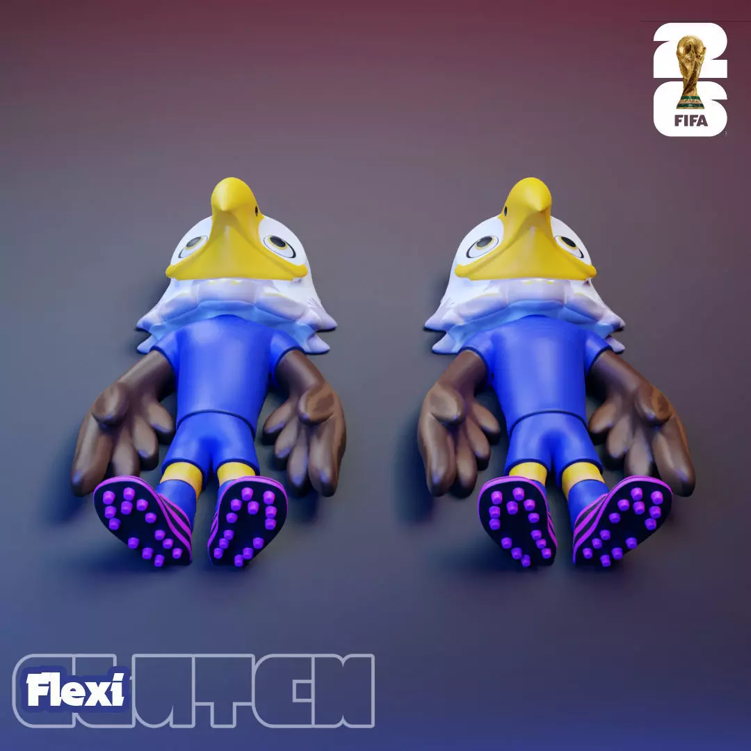 Flexi Clutch - 2026 World Cup Mascots - USA 3D print model_10