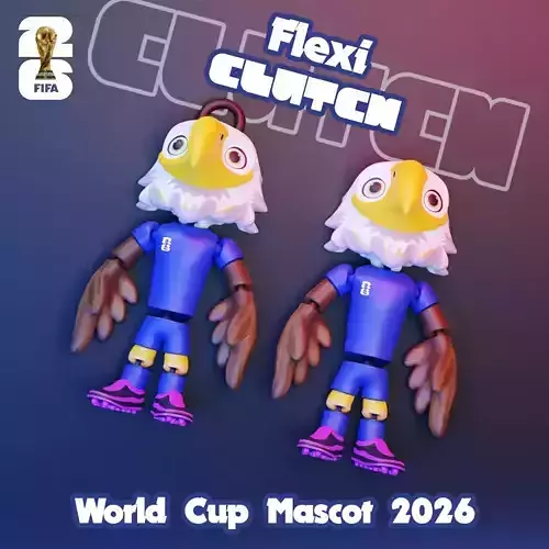Flexi Clutch - 2026 World Cup Mascots - USA