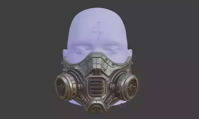 FUTURE GAS MASK 3D print model FUTURE GAS MASK 3D print model