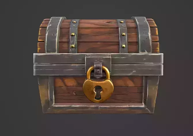 3D stylised Treasure Chest