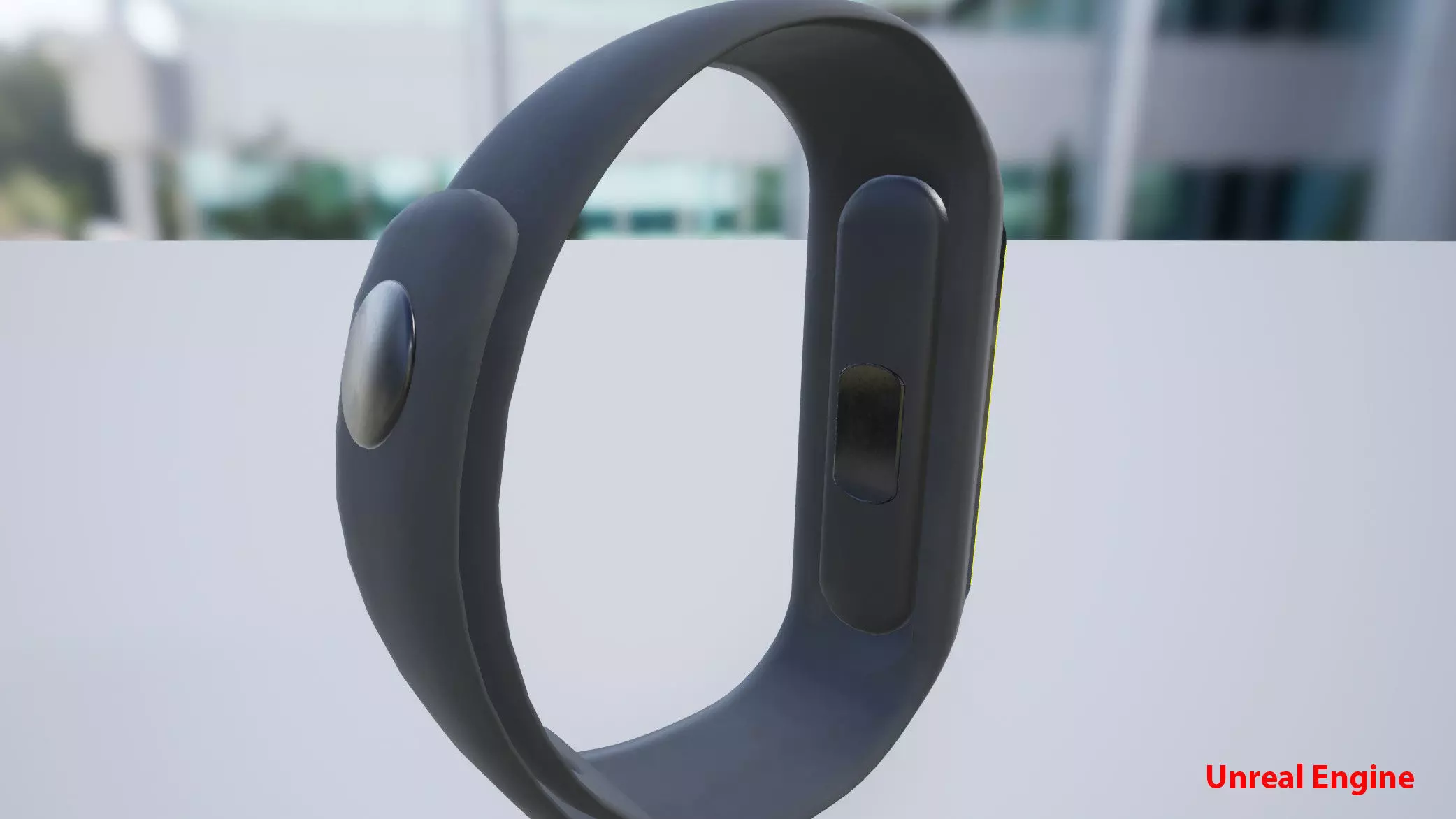 Smart Wristband Low-poly 3D model_16