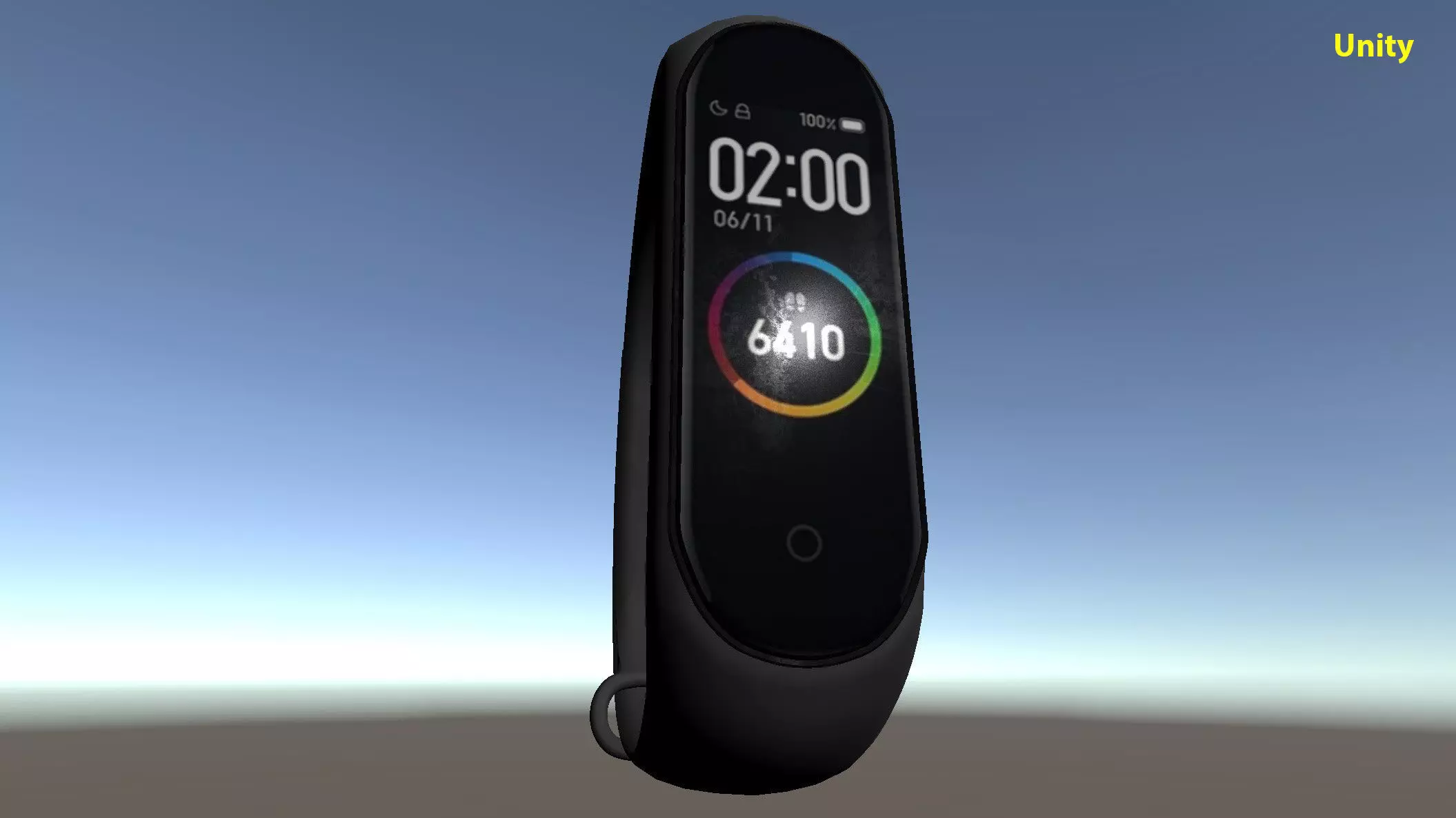 Smart Wristband Low-poly 3D model_12