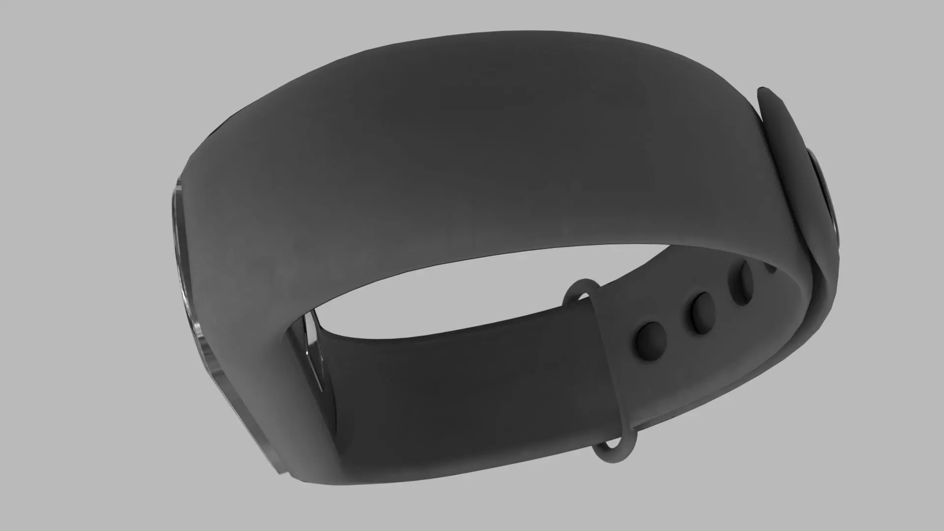 Smart Wristband Low-poly 3D model_4