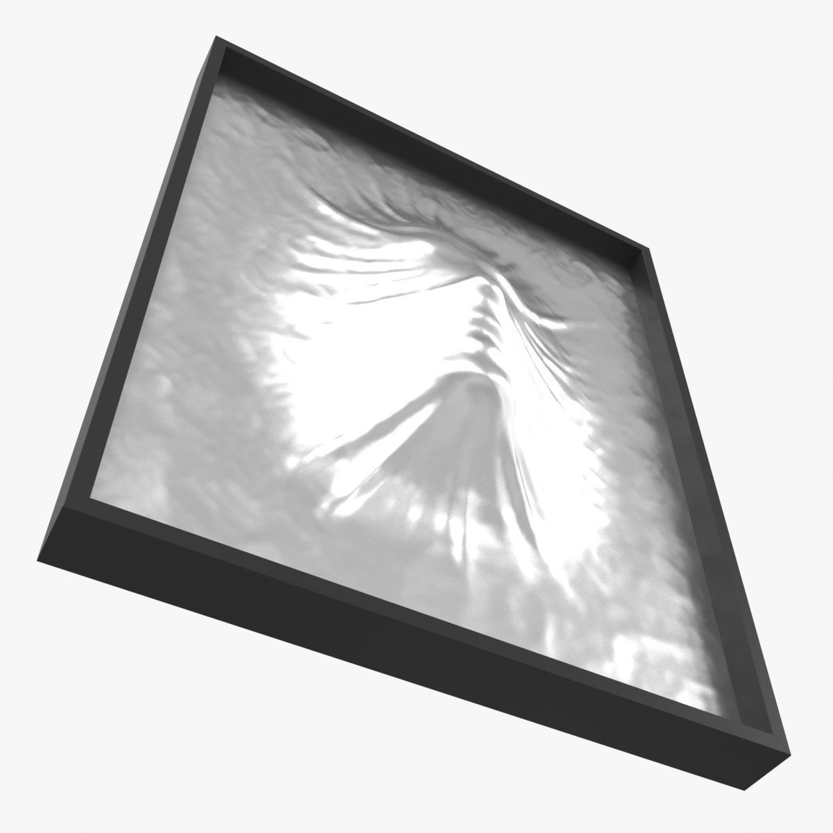 Art object composition face wall 3D model_11