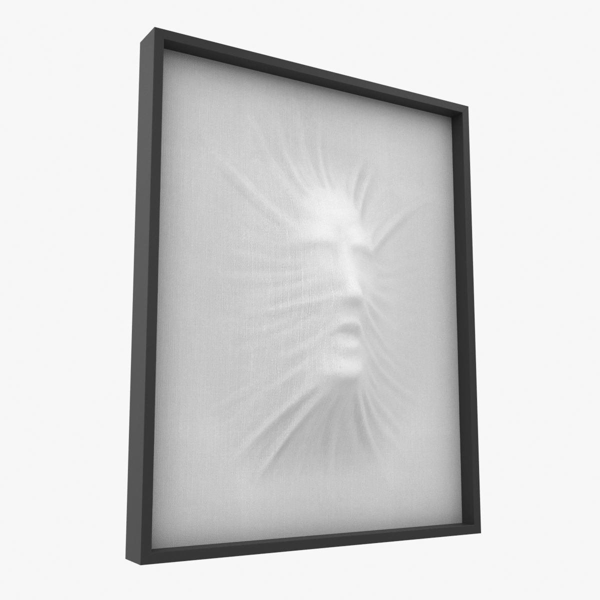 Art object composition face wall 3D model_4