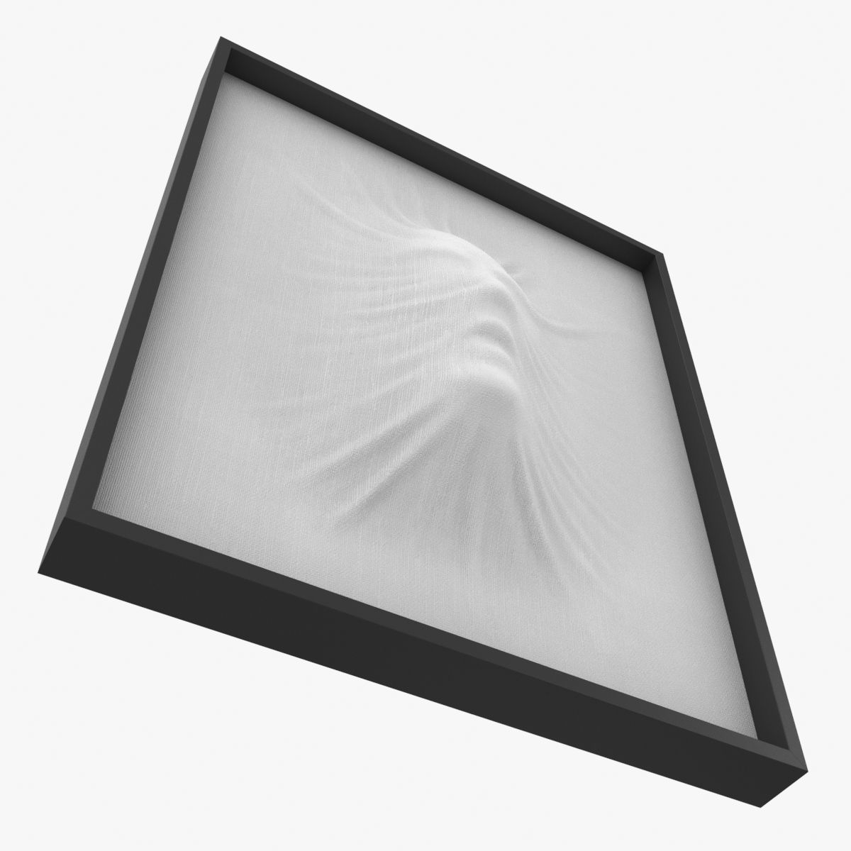 Art object composition face wall 3D model_7