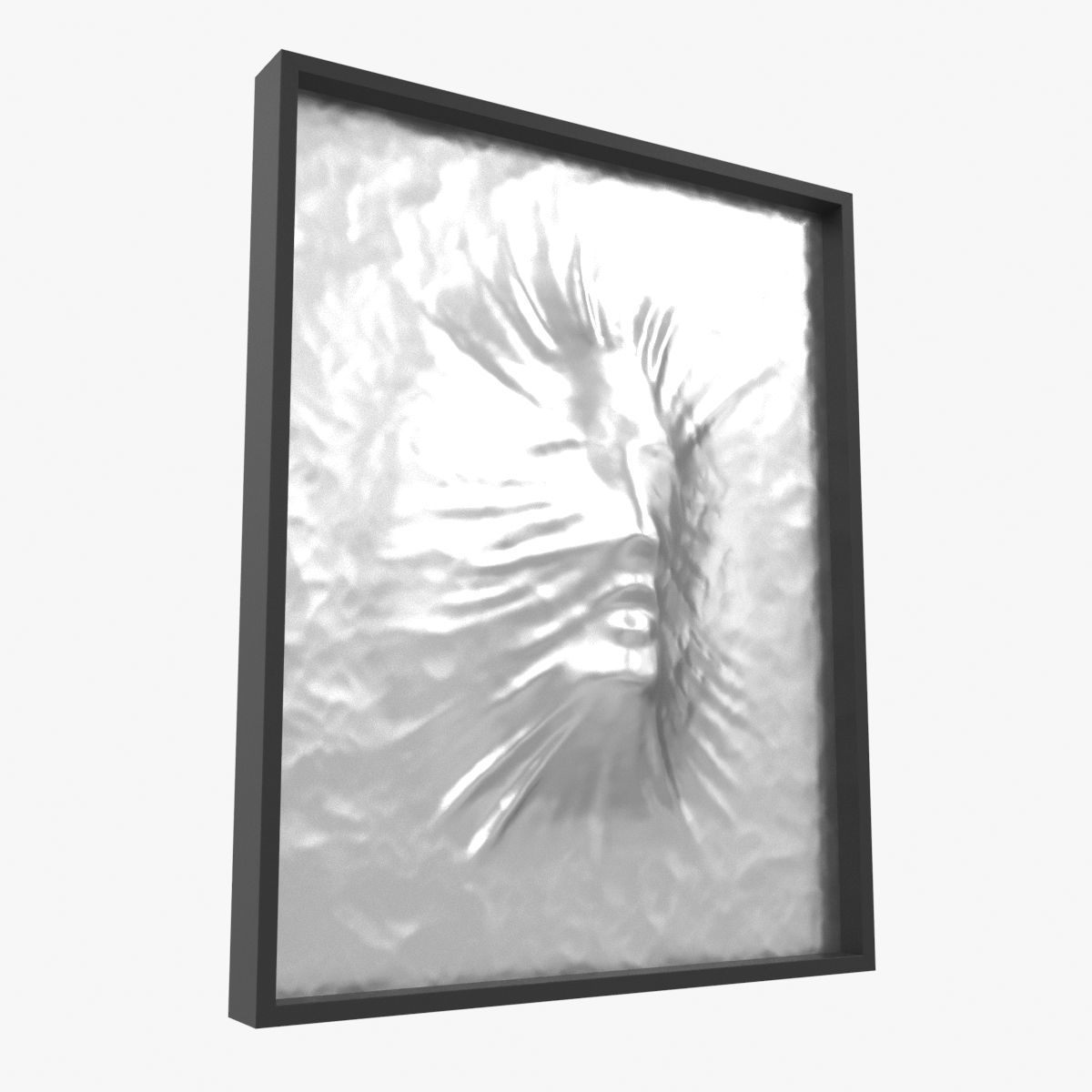 Art object composition face wall 3D model_10
